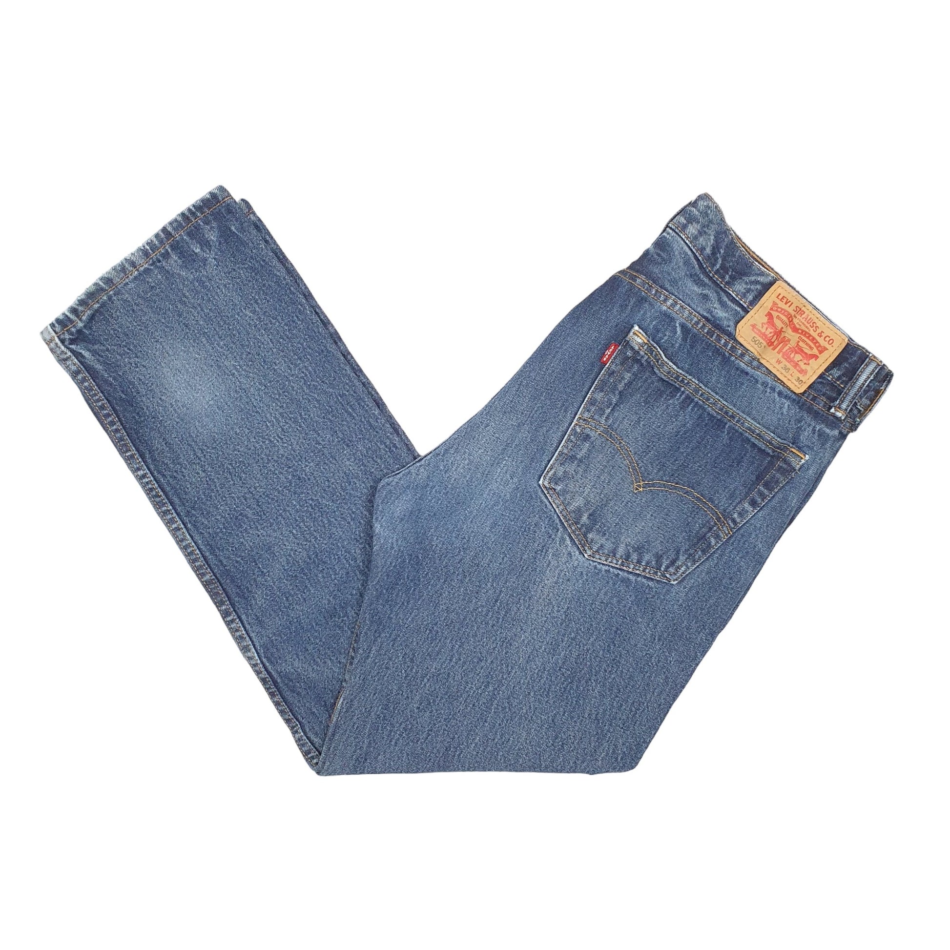 Mens Blue Levis  505 JeansW36 L30