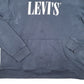 Mens Navy Levis Spellout Hoodie Jumper