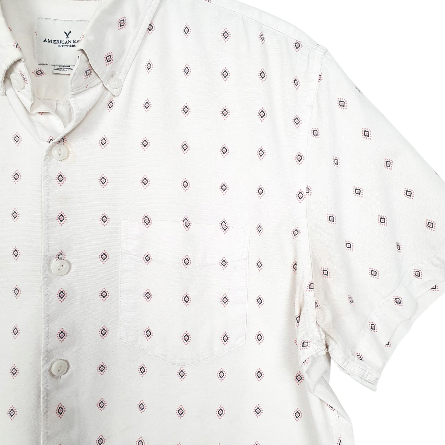 Mens White American Eagle Outfitters  Short Sleeve Shirt