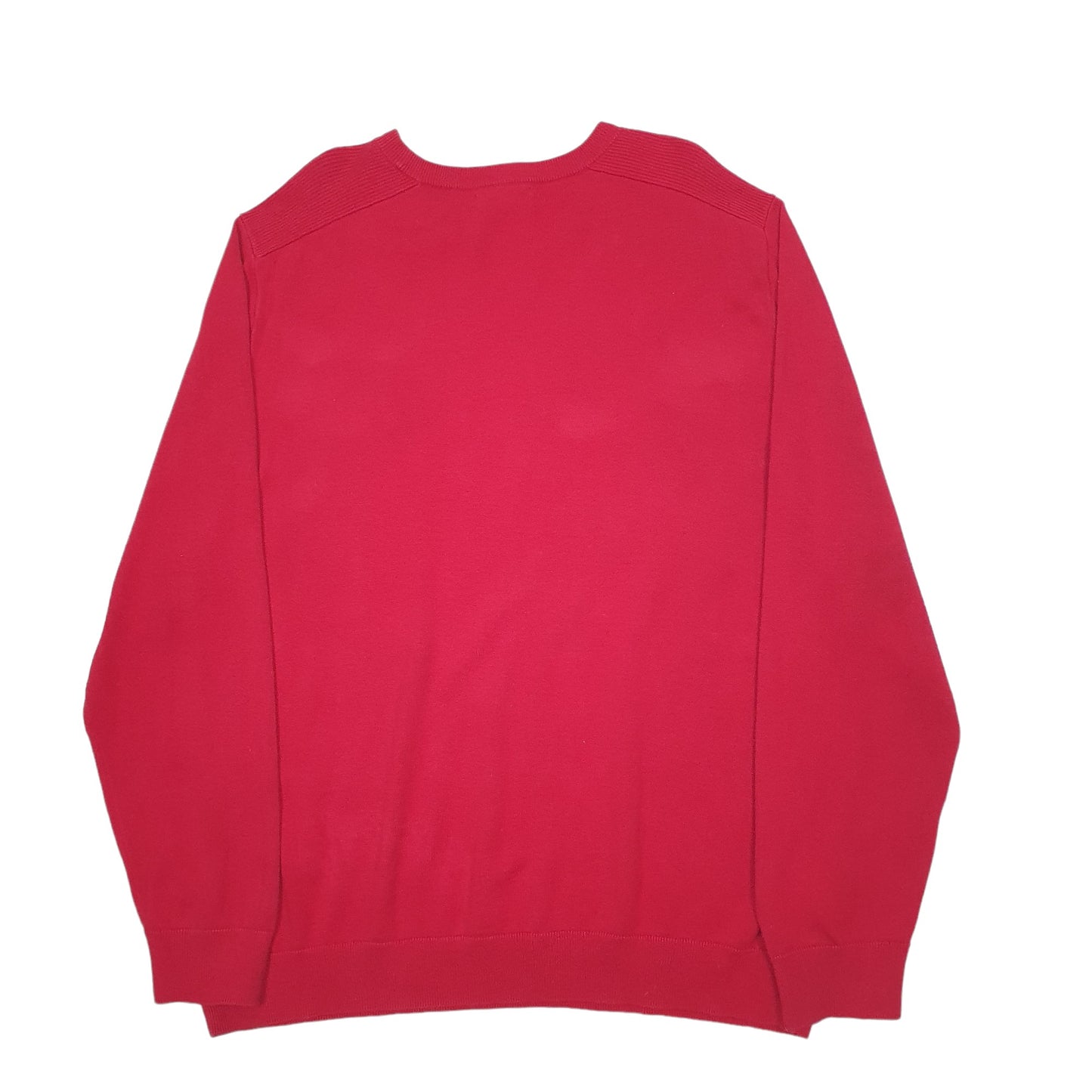 Mens Red Nautica Knit Crewneck Jumper