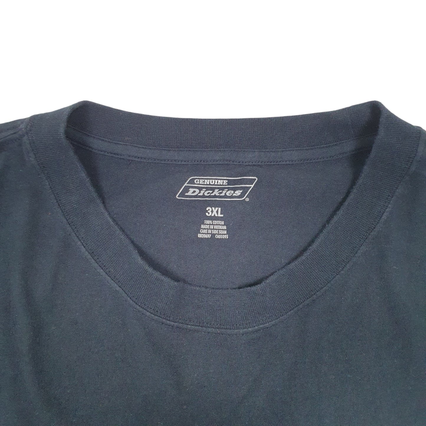 Mens Navy Dickies Pocket Workwear Short Sleeve T Shirt