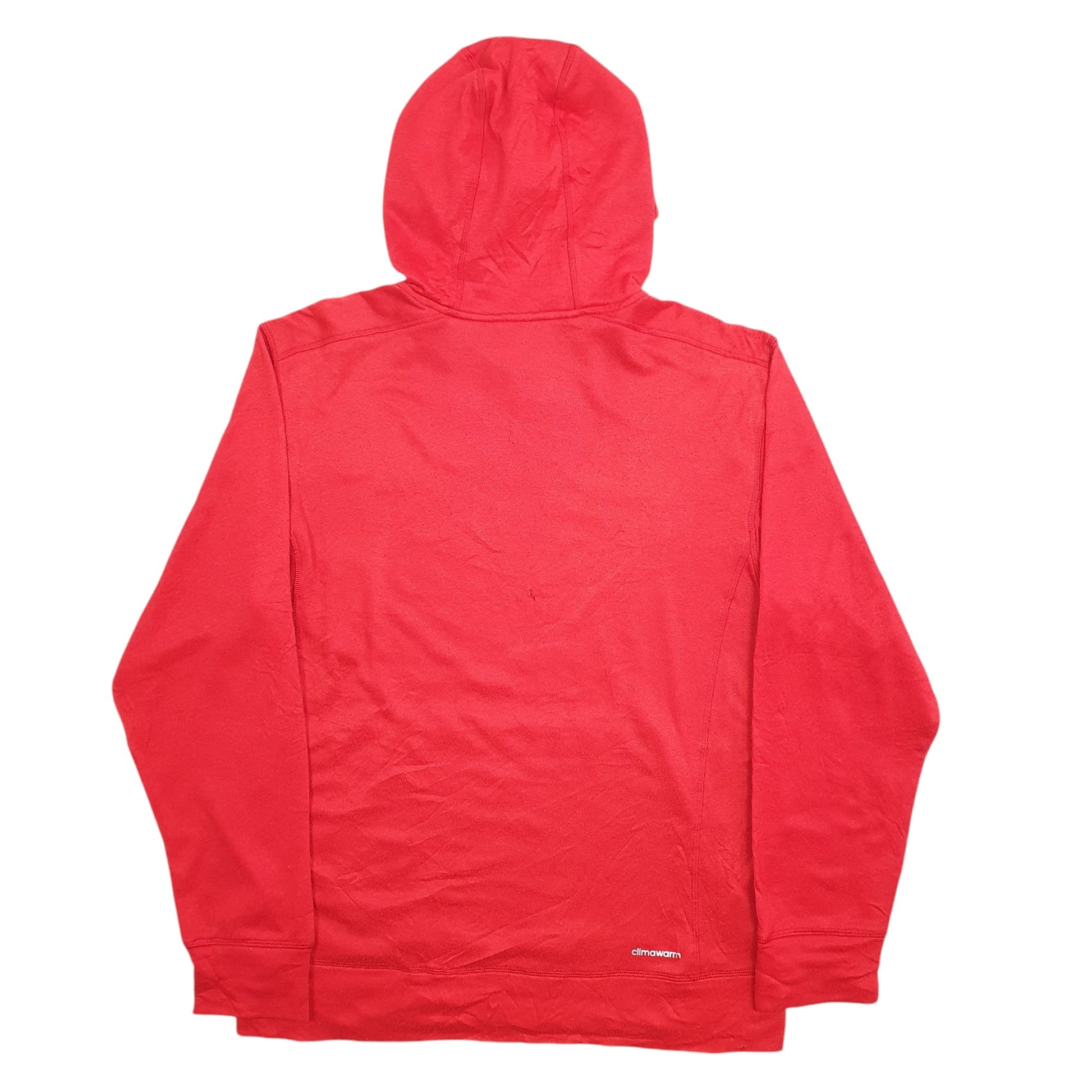 Mens Red Adidas Climalite Hoodie Jumper