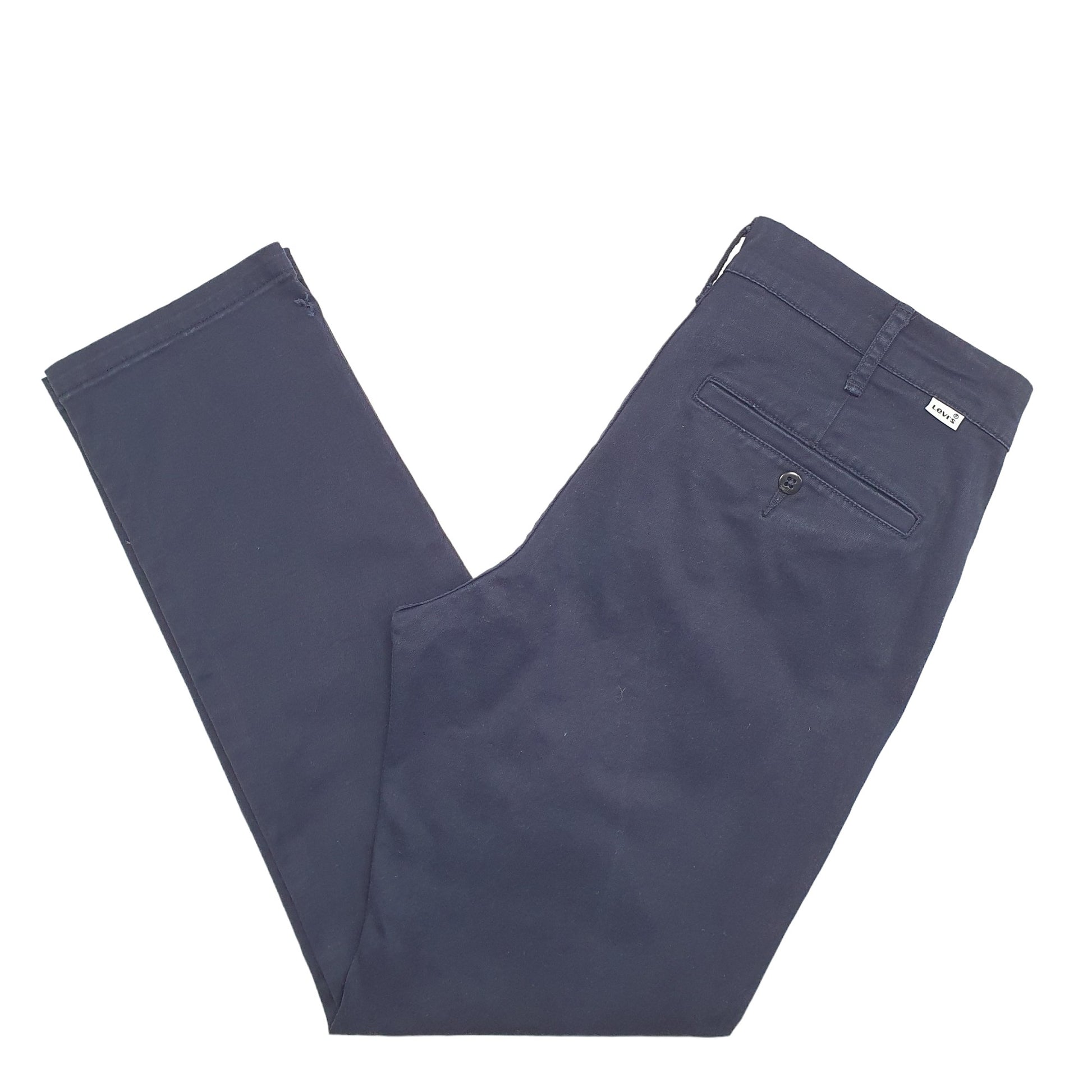 Mens Navy Levis  Chino Trousers