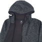 Mens Grey Champion  Full Zip Jumper