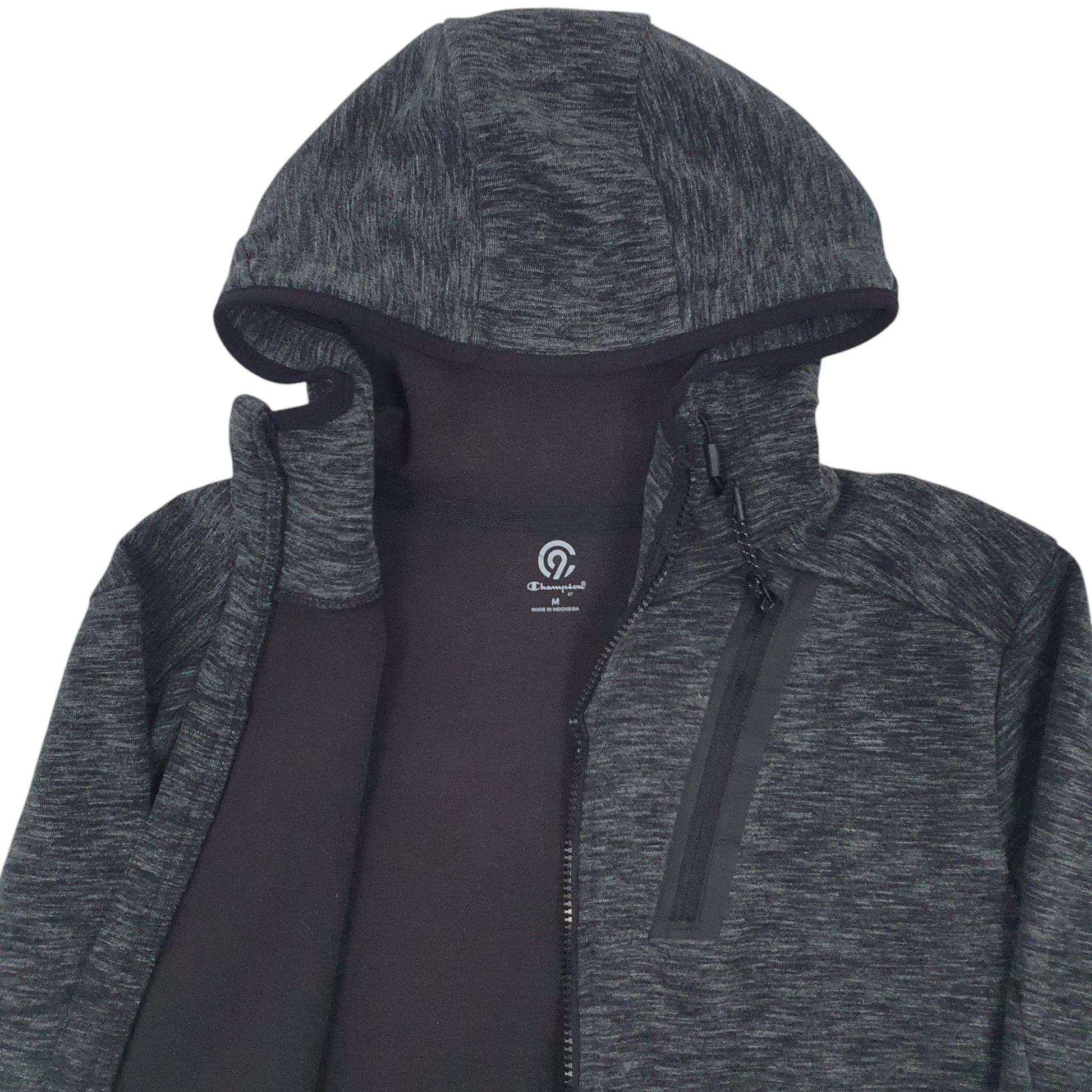 Mens Grey Champion  Full Zip Jumper