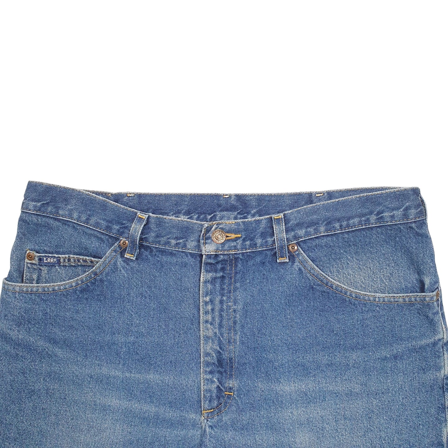 Mens Blue Lee  Denim Shorts