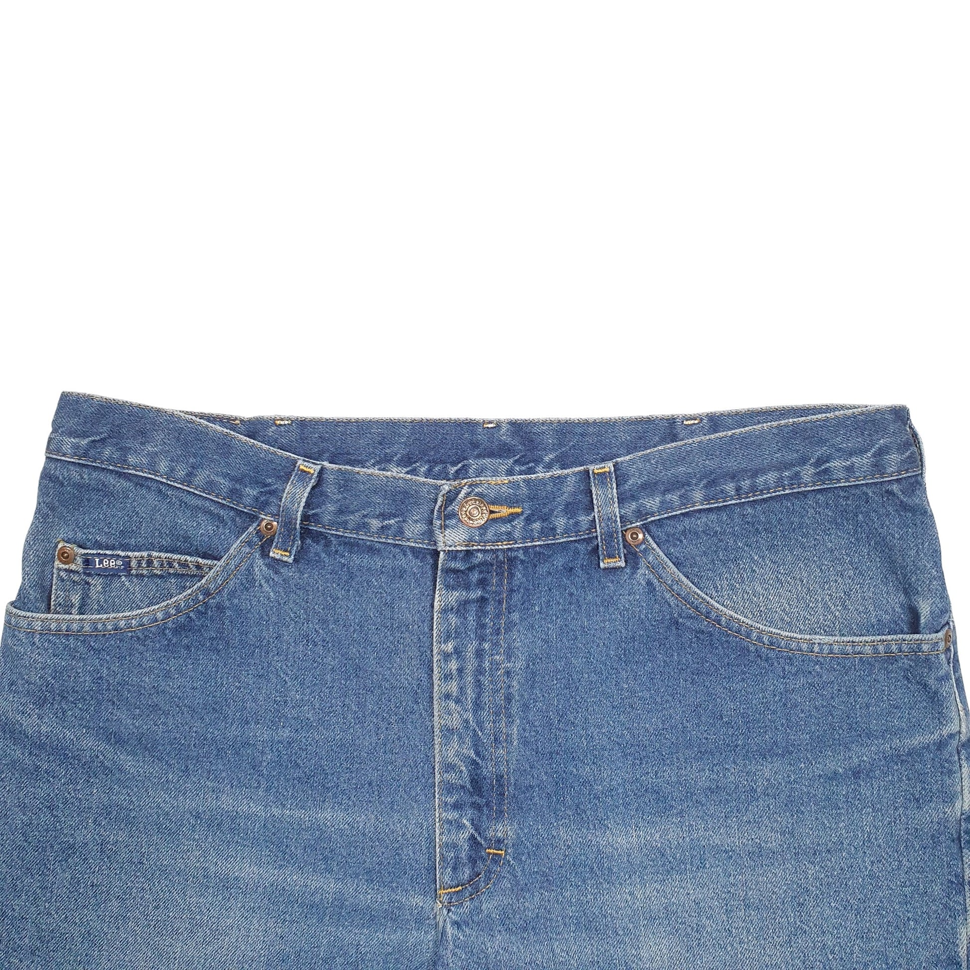 Mens Blue Lee  Denim Shorts