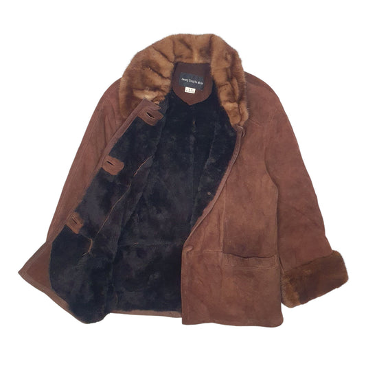 Womens Brown Hwang Sung Ha Mode Afghan Coat  Coat