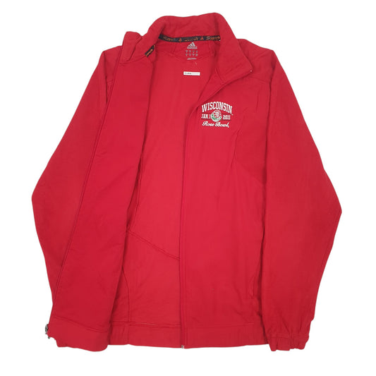 Mens Red Adidas Clima-Warm Full Zip Jumper