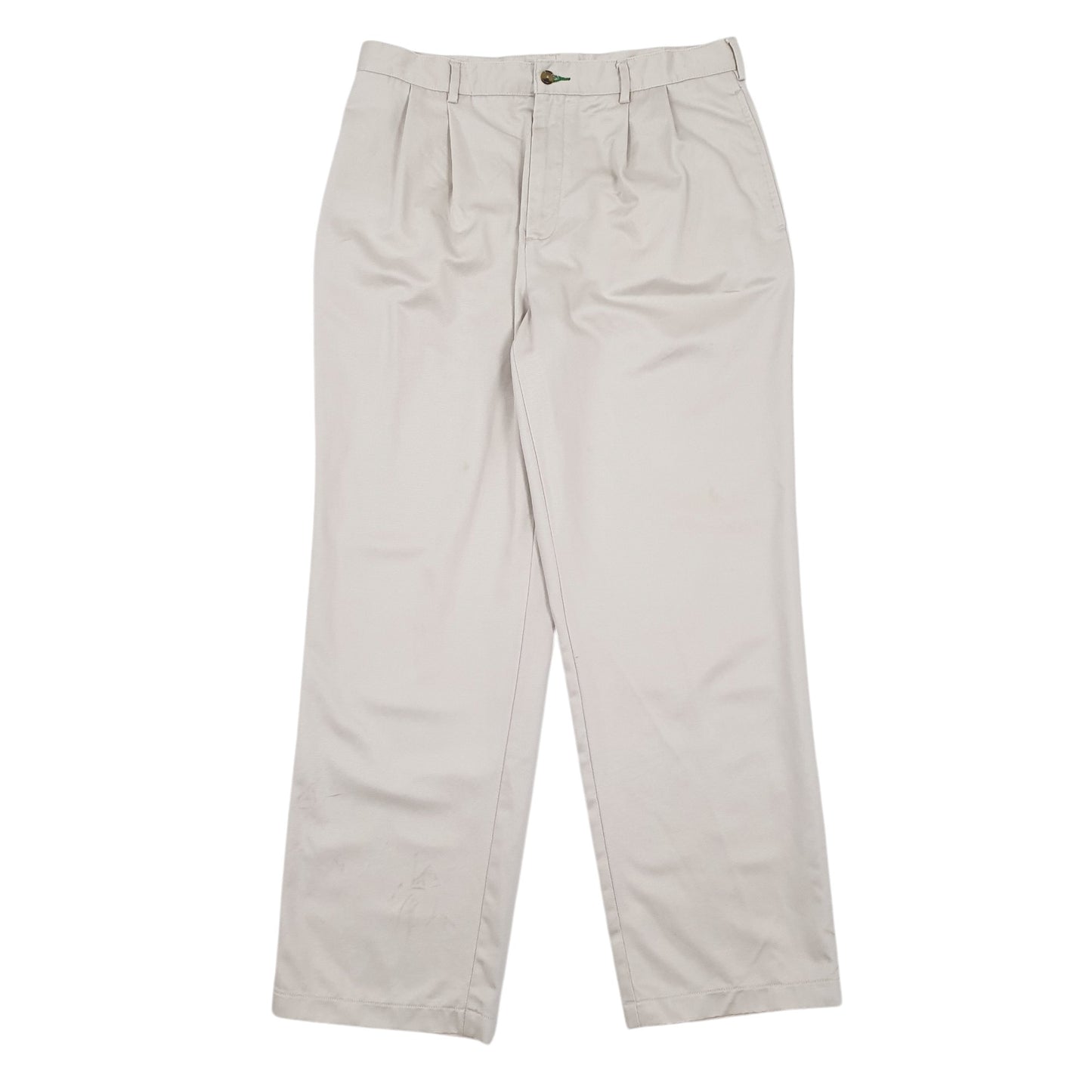 Mens Grey Tommy Hilfiger Double Pleated Chino Trousers
