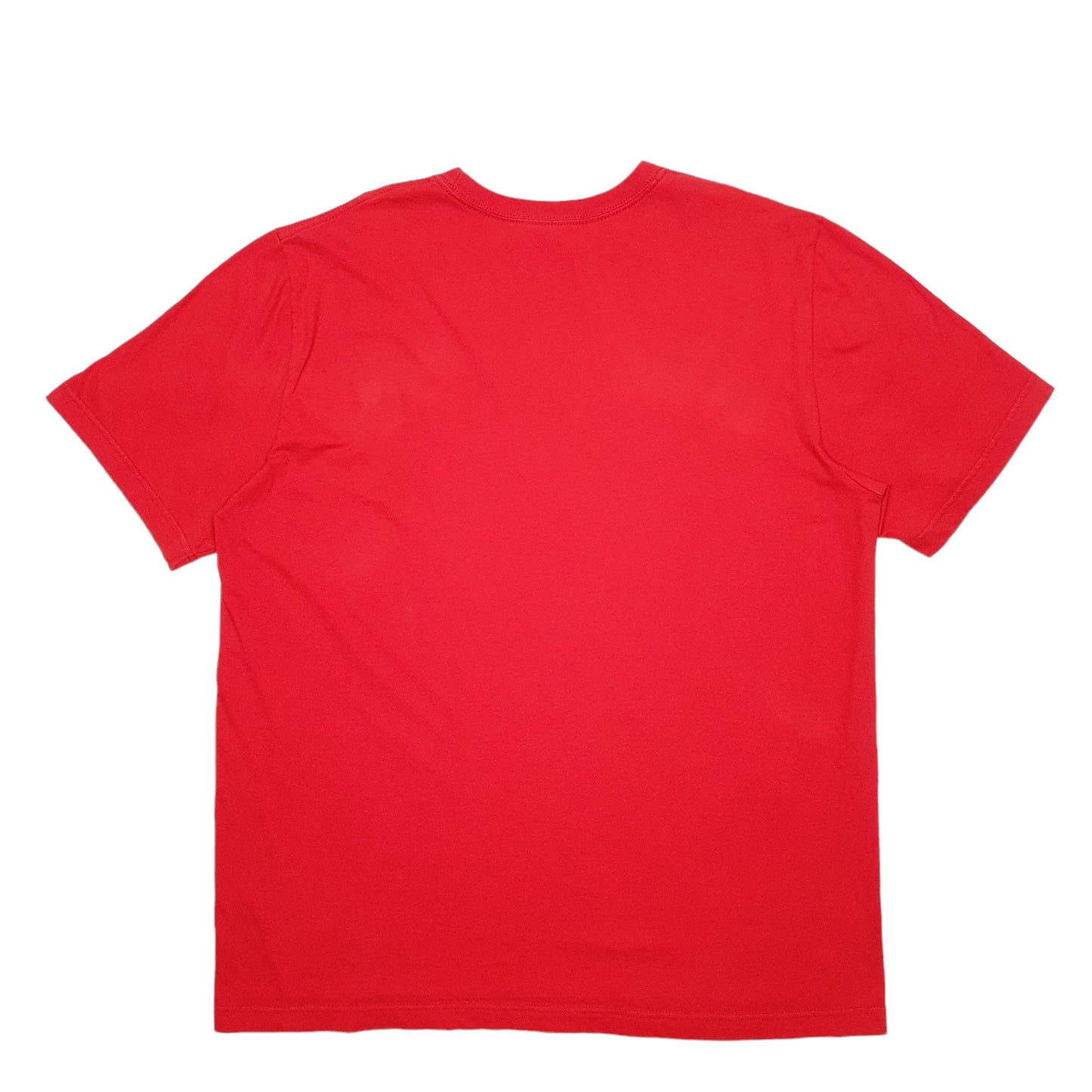 Mens Red Nike Spellout Short Sleeve T Shirt
