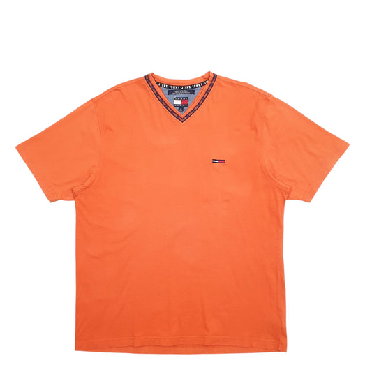 Mens Orange Tommy Hilfiger  Short Sleeve T Shirt