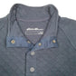 Mens Navy Eddie Bauer Popper Quilted Quarter Zip Jumper