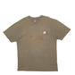 Mens Khaki Carhartt  Short Sleeve T Shirt