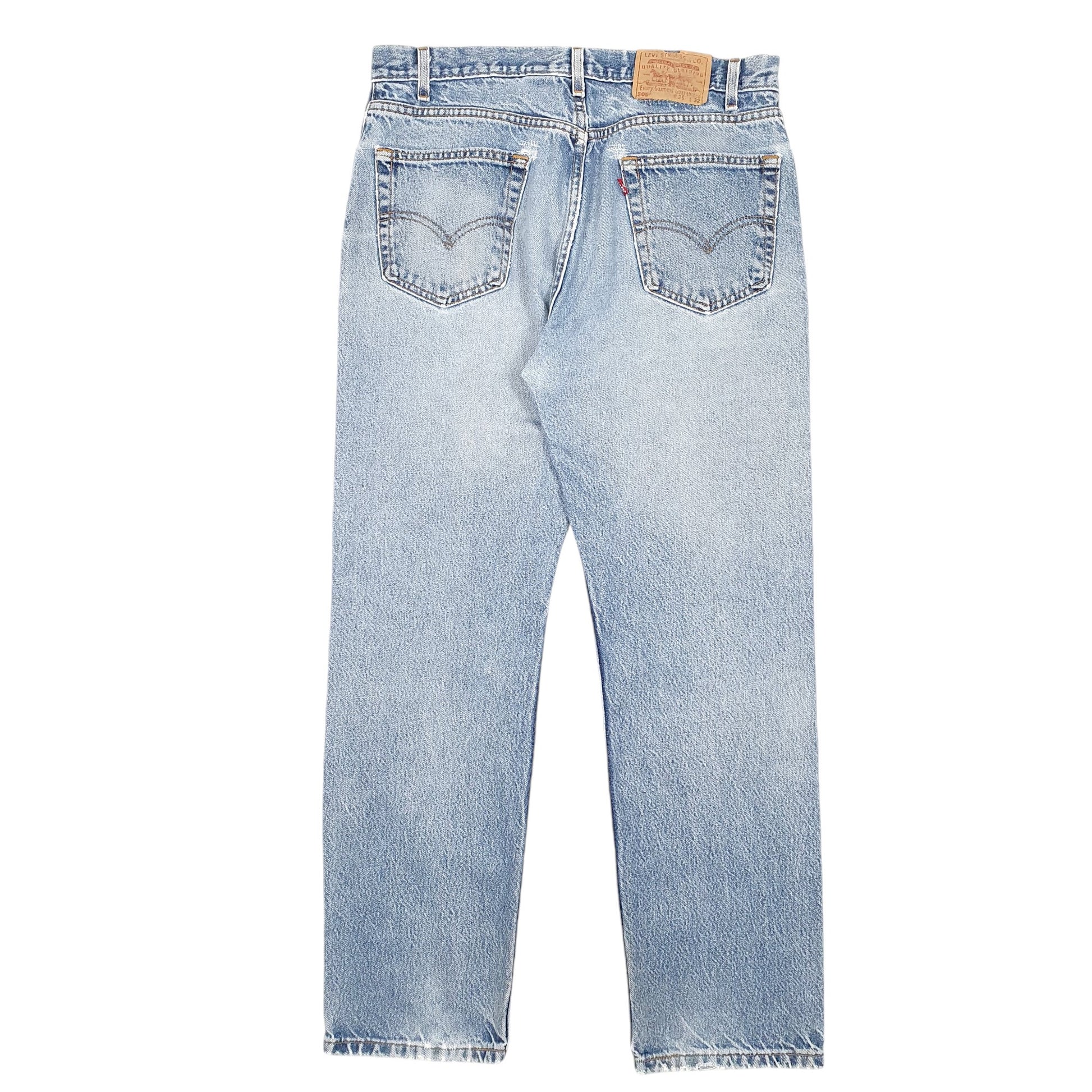 Mens Blue Levis Vintage 2000s Made In USA 505 JeansW36 L32