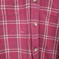 Mens Burgundy Woolrich Overshirt Shacket Flannel Long Sleeve Shirt
