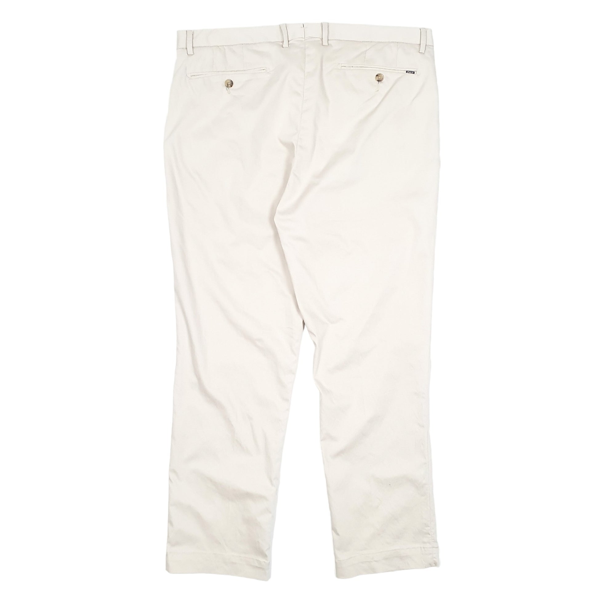 Mens Beige Polo Ralph Lauren Stretch Chino Trousers