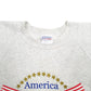 Mens Grey Santee America The Beautiful Spellout Made In USA Crewneck Jumper