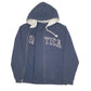 Mens Navy Nautica Hoodie Full Zip Jumper