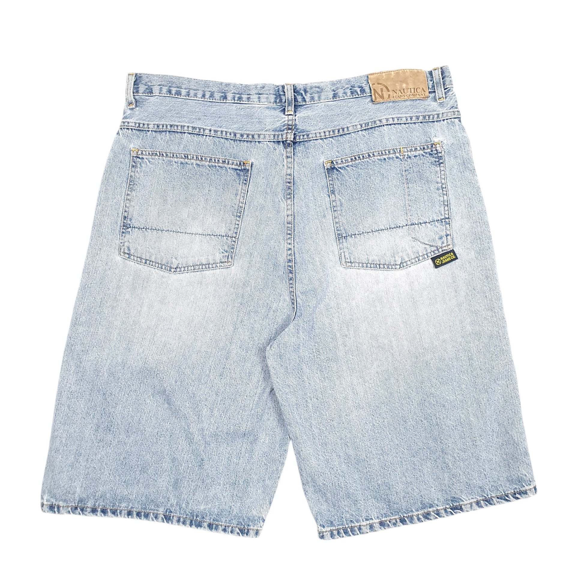 Mens Blue Nautica Baggy Jorts Jean Denim Shorts