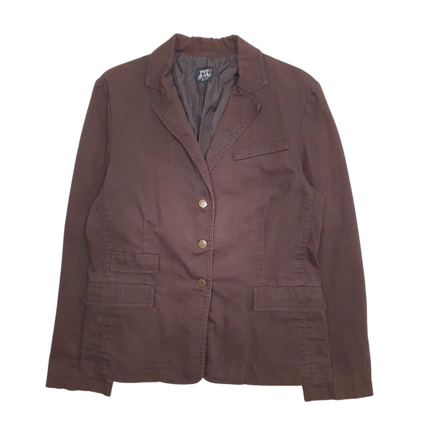 Womens Brown Jean Works & Co   Coat