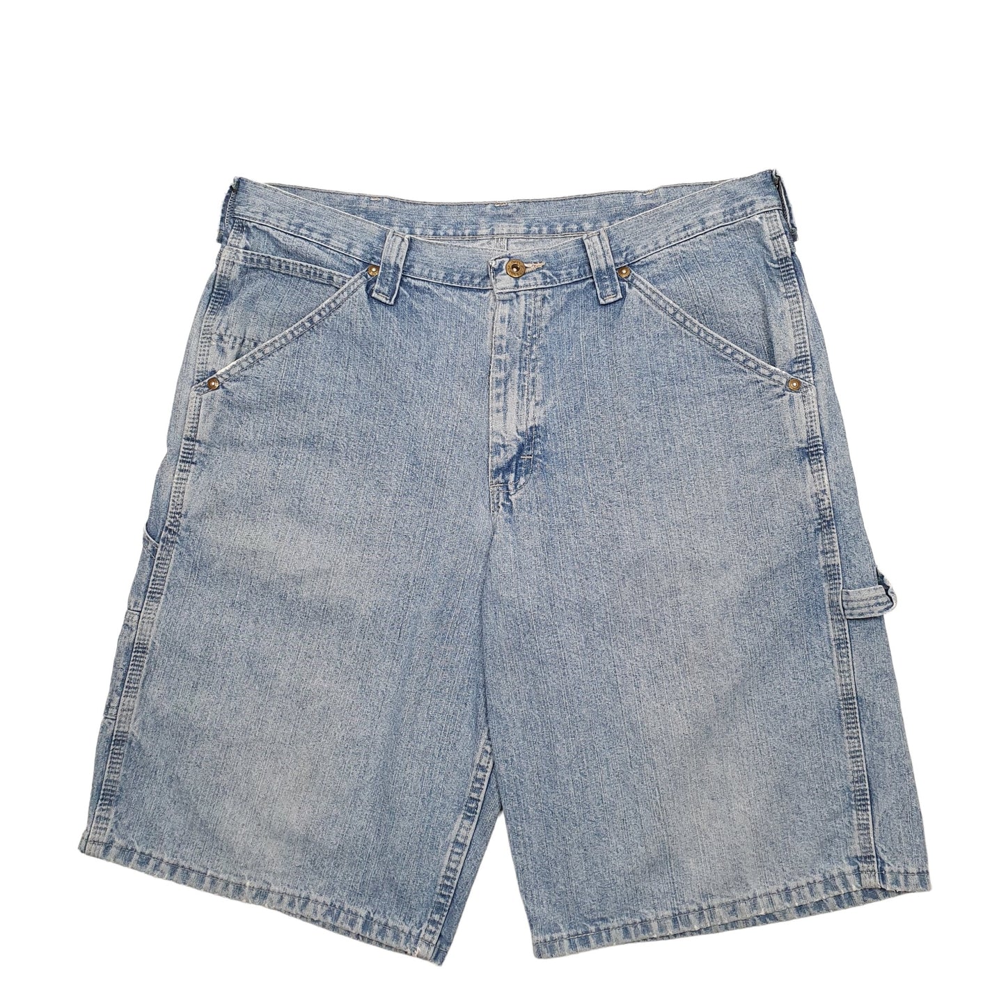 Mens Blue Lee Dungarees Carpenter Shorts