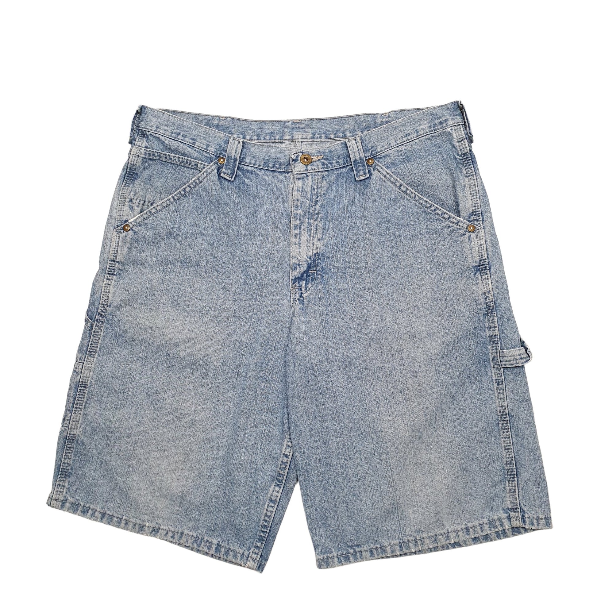 Mens Blue Lee Dungarees Carpenter Shorts