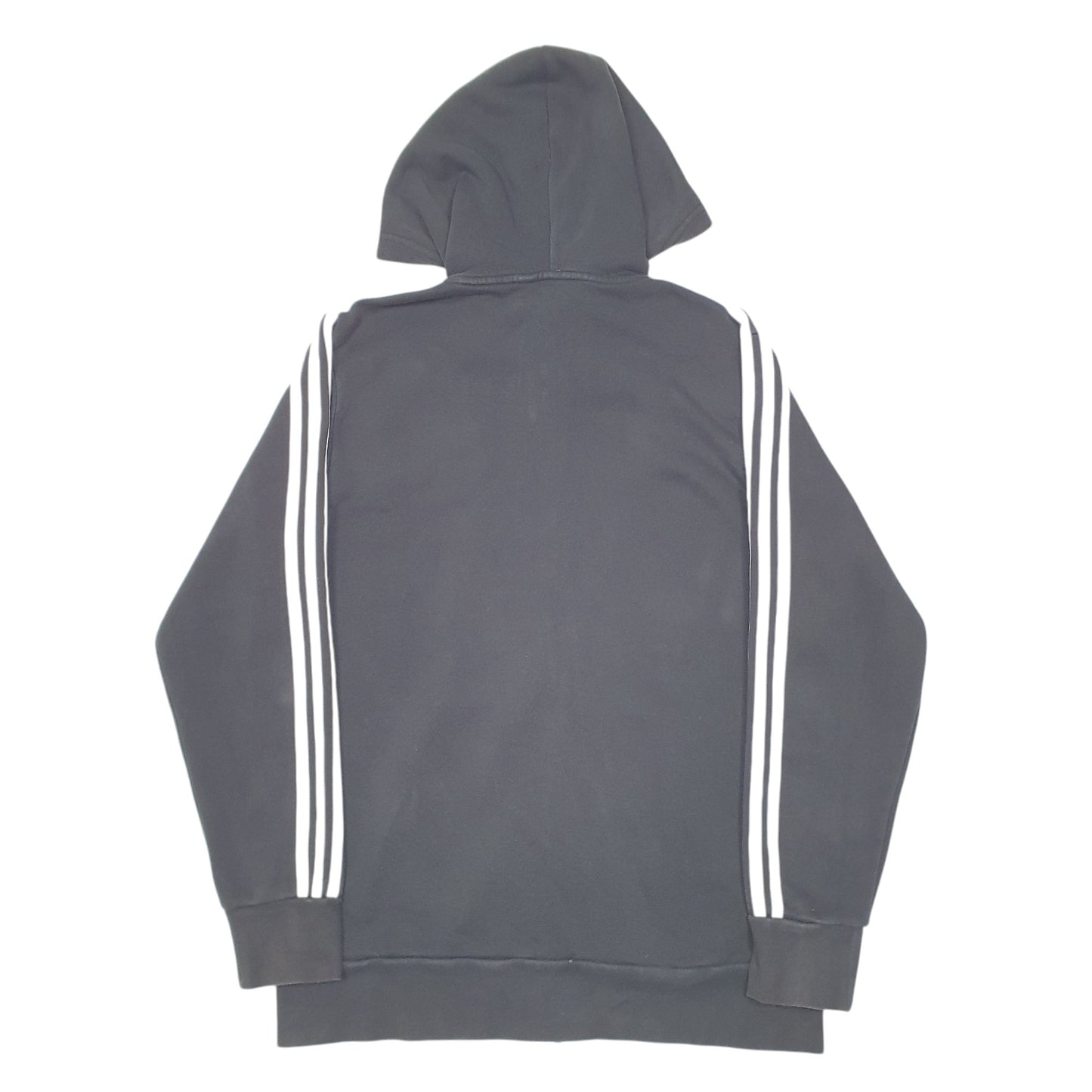 Mens Black Adidas Hoodie Full Zip Jumper