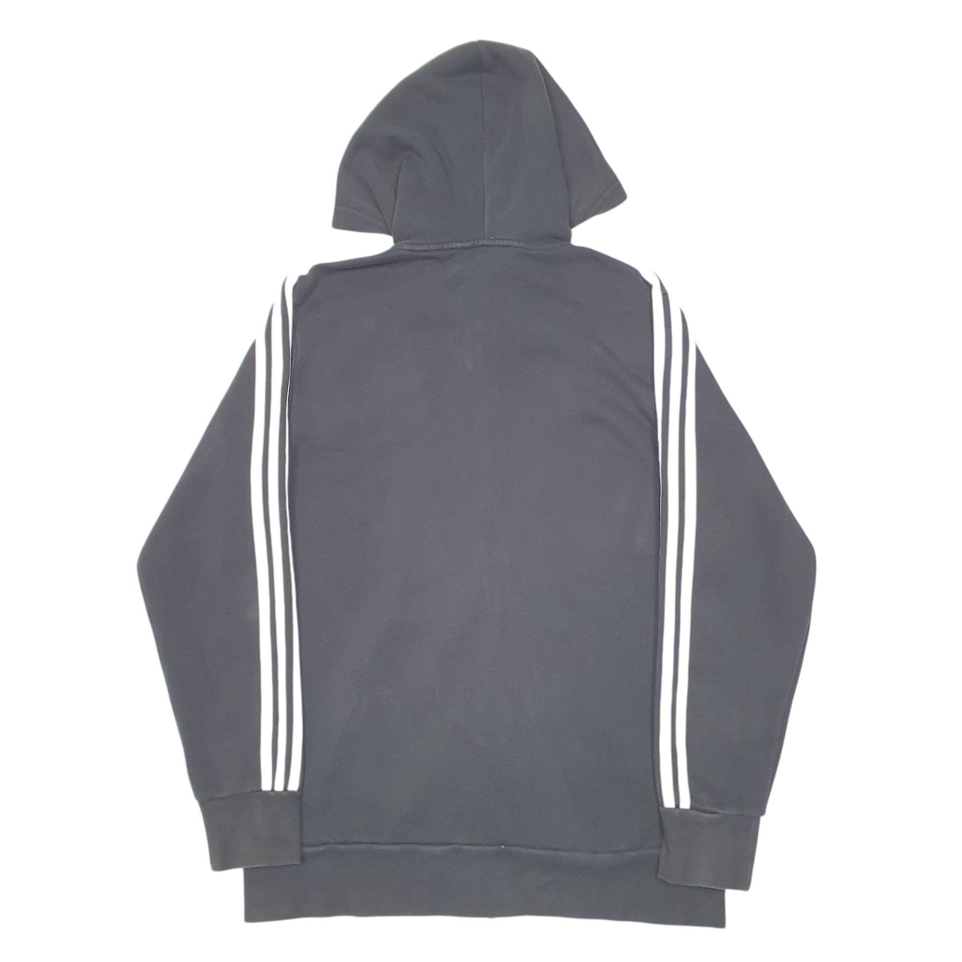 Mens Black Adidas Hoodie Full Zip Jumper