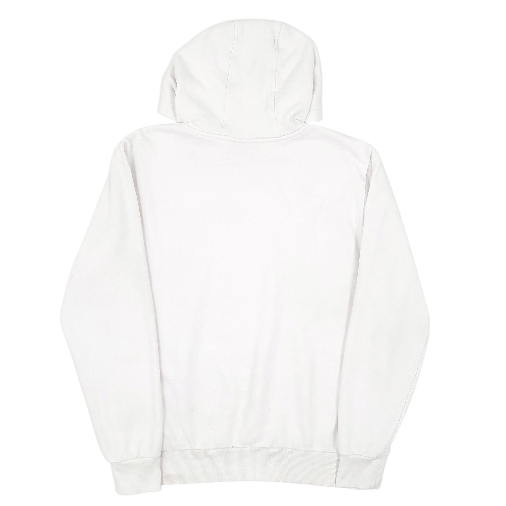 Mens White Kappa Spellout Hoodie Jumper