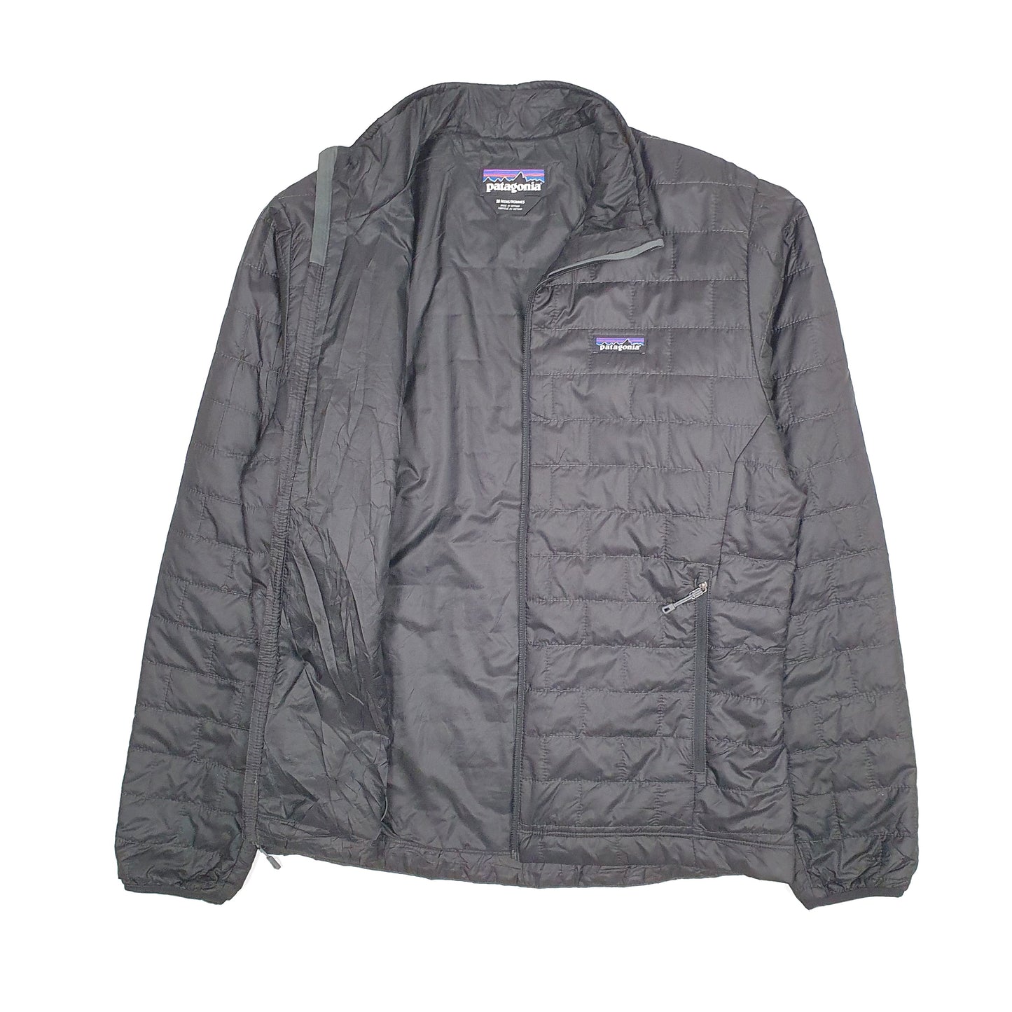 Mens Black Patagonia Nano Puff Primaloft  Coat