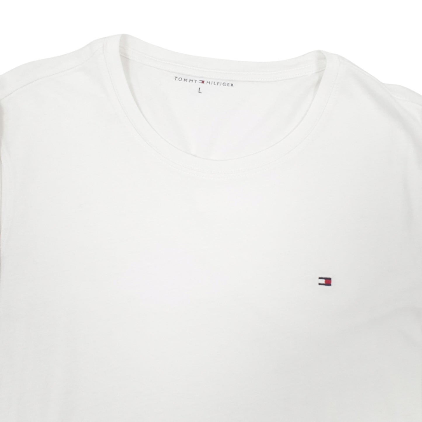 Mens White Tommy Hilfiger  Long Sleeve T Shirt