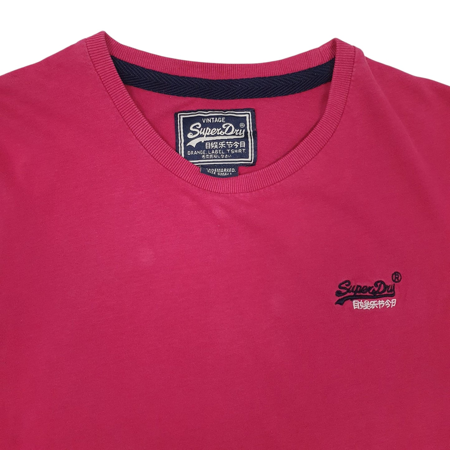 Mens Pink Superdry  Short Sleeve T Shirt