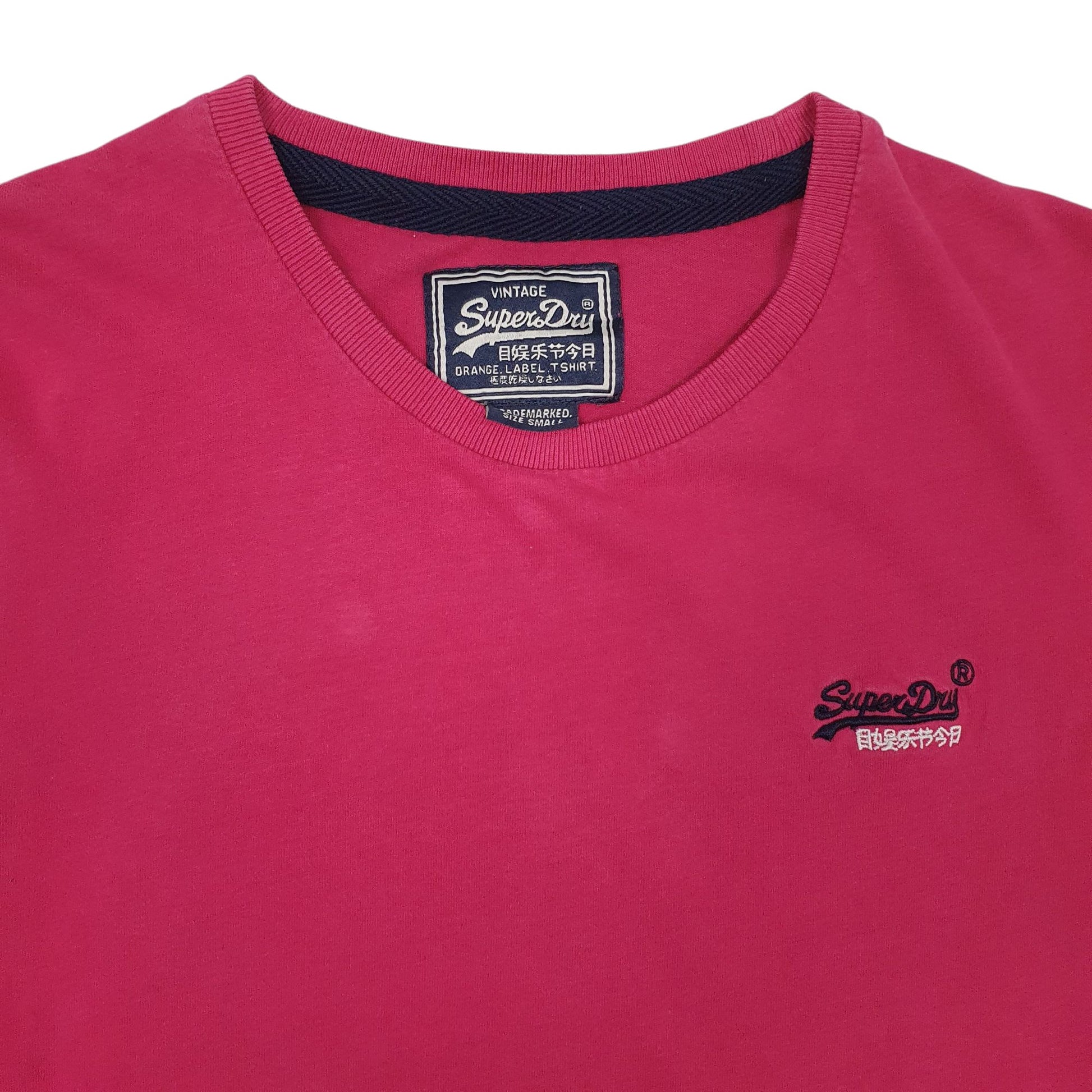 Mens Pink Superdry  Short Sleeve T Shirt