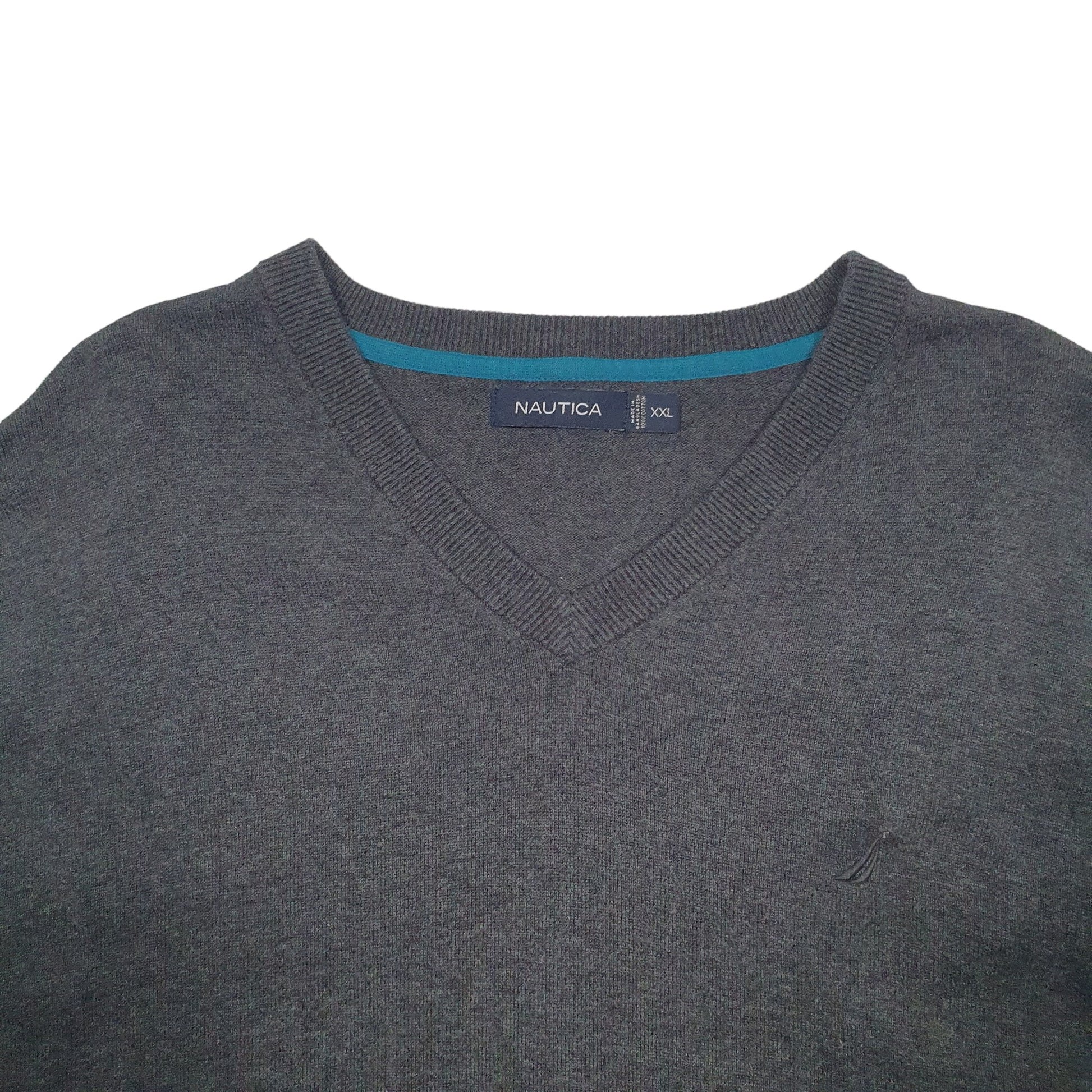 Mens Grey Nautica Knit Crewneck Jumper