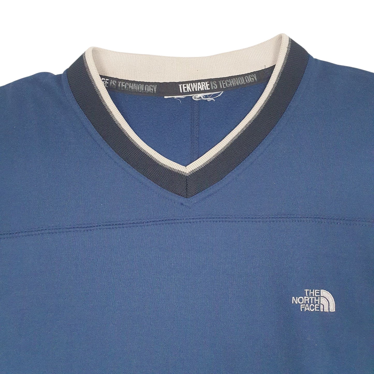 Mens Navy The North Face Vintage Tekware Ultra Wick V Neck Jumper