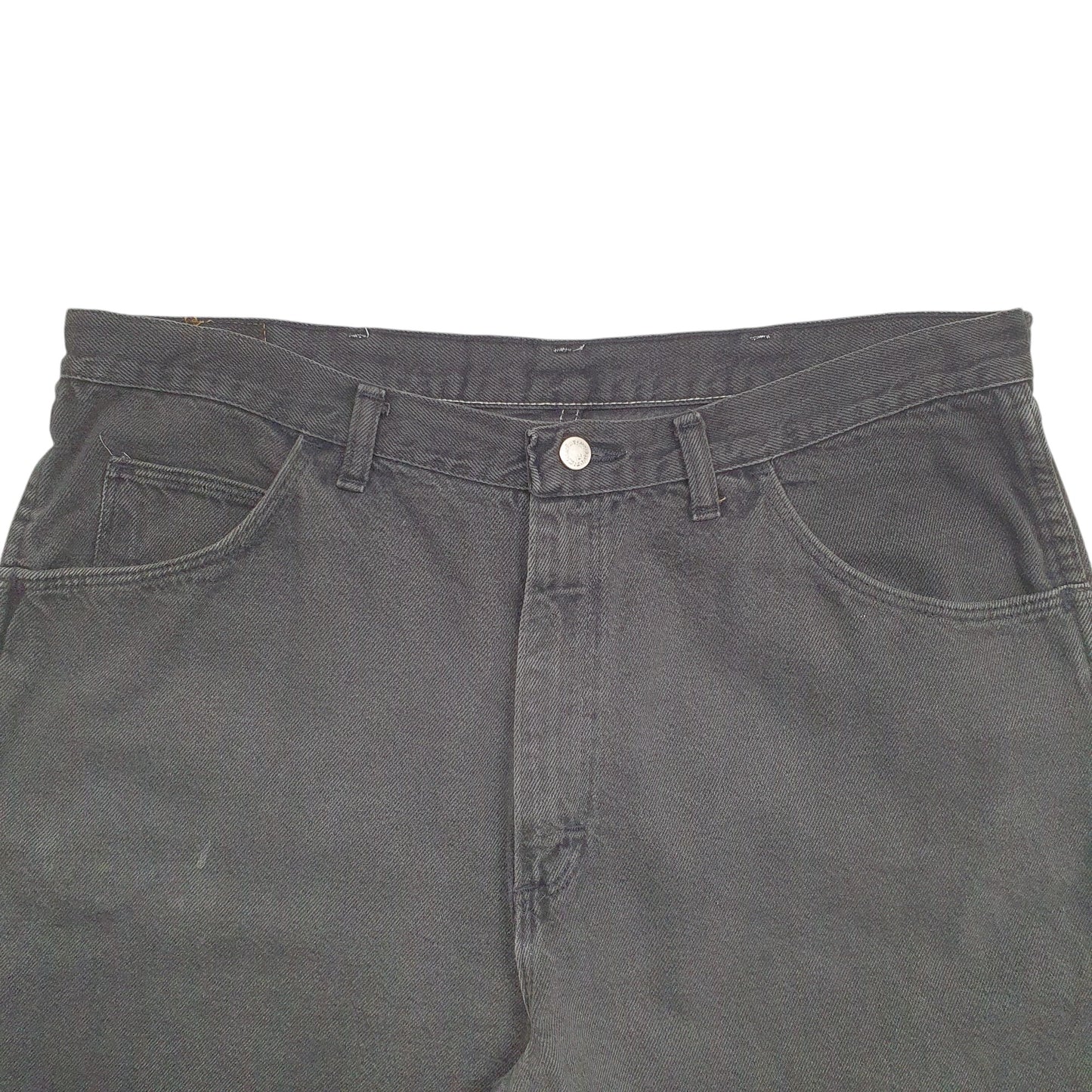 Mens Black Wrangler Denim Jeans Jorts Denim Shorts