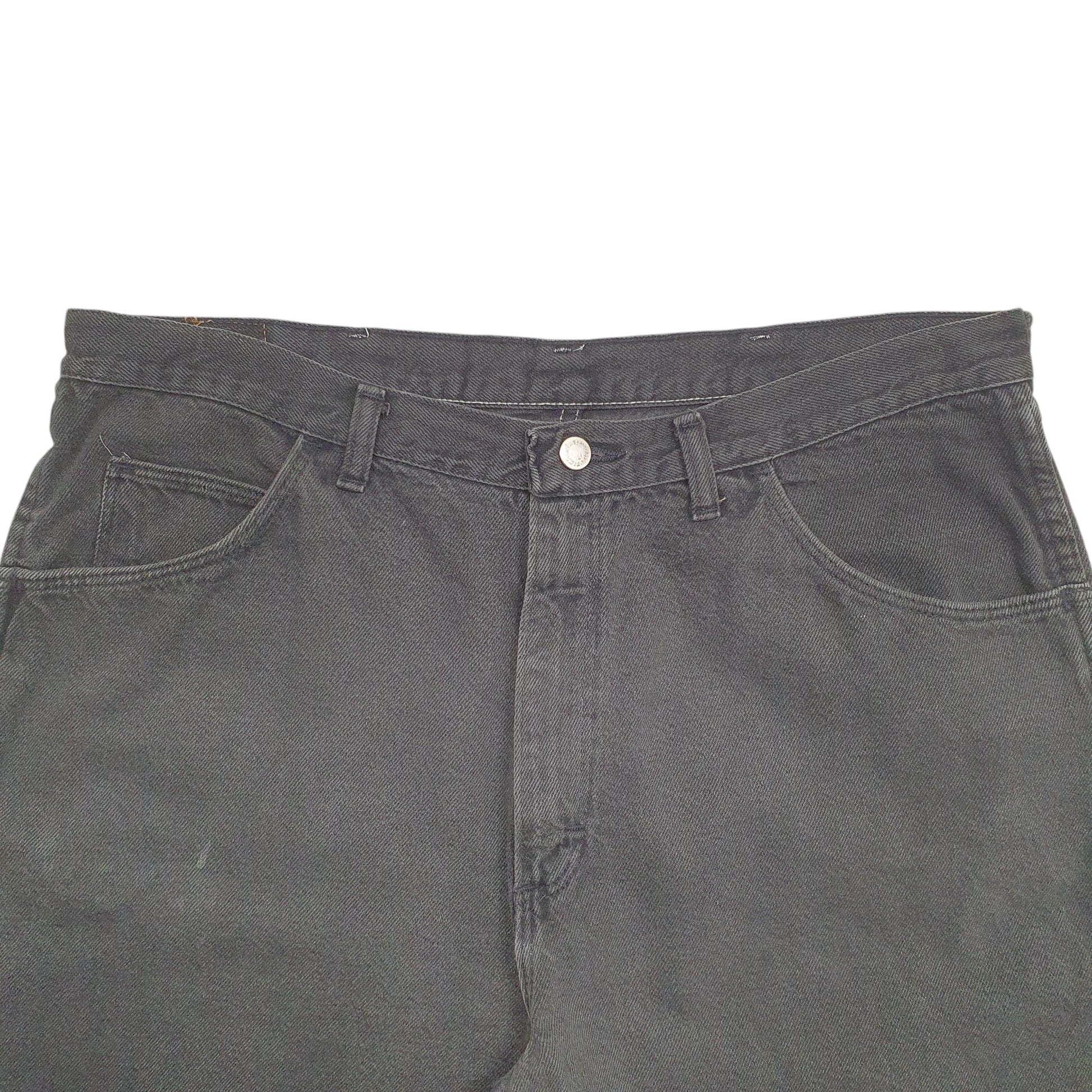 Mens Black Wrangler Denim Jeans Jorts Denim Shorts