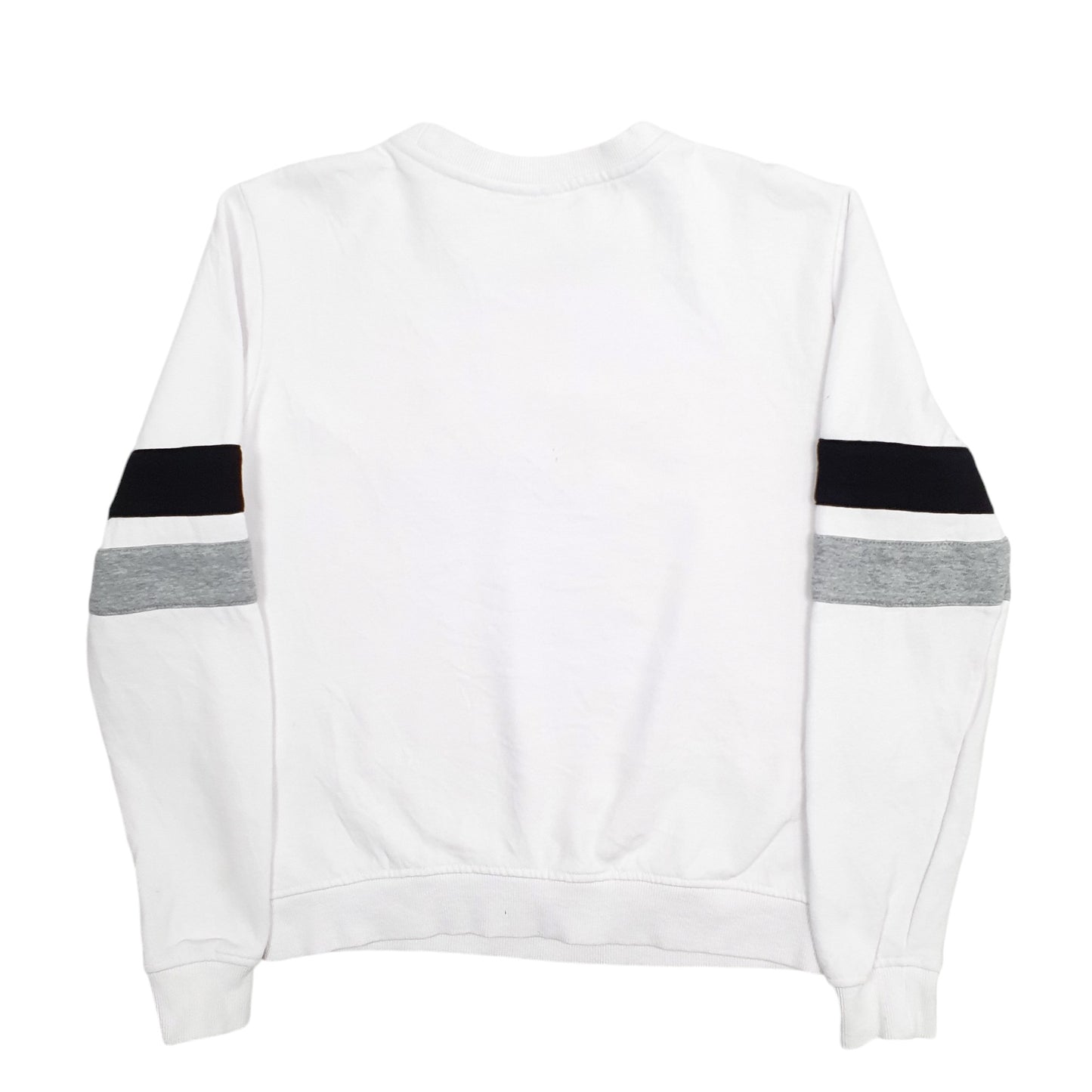 Womens White Fila Spellout Crewneck Jumper