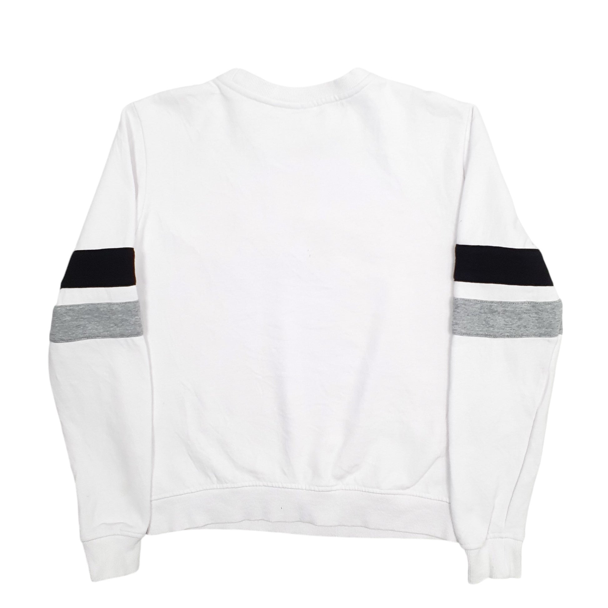 Womens White Fila Spellout Crewneck Jumper