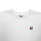 Mens White Fila  Crewneck Jumper