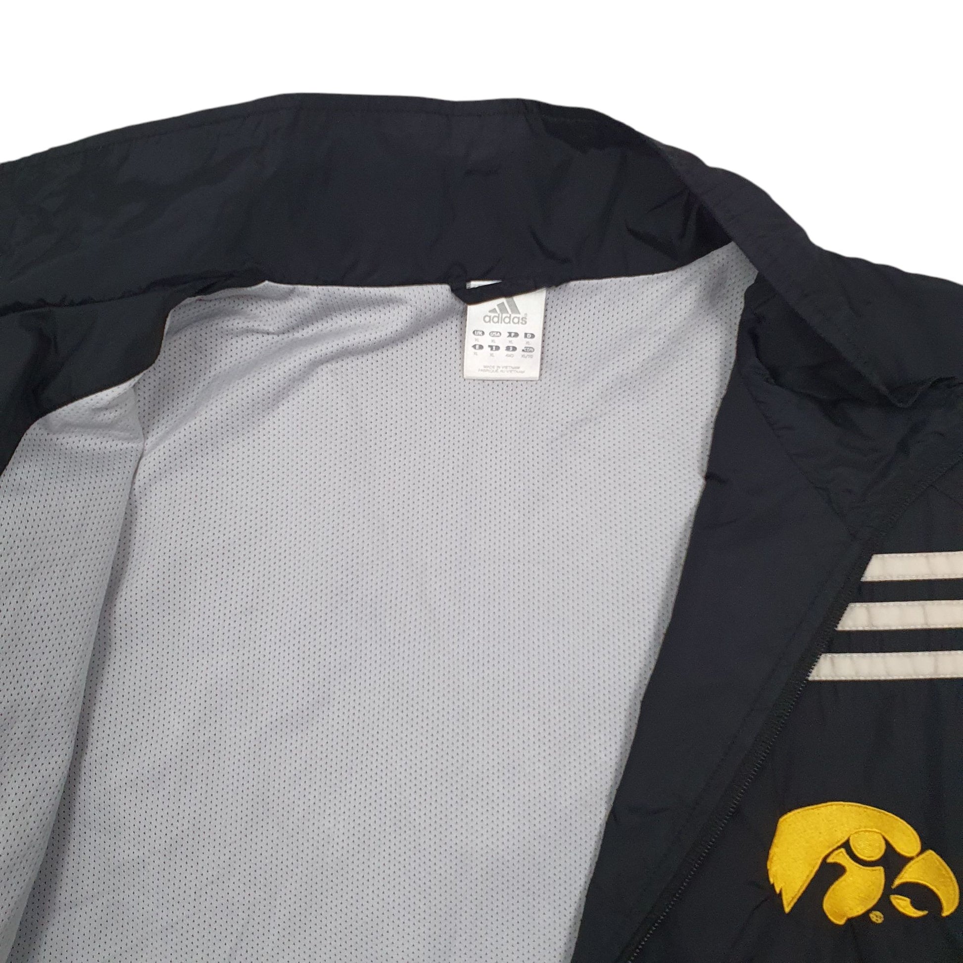 Mens Black Adidas Iowa Hawkeyes  Coat