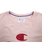 Womens Pink Champion Spellout Crewneck Jumper