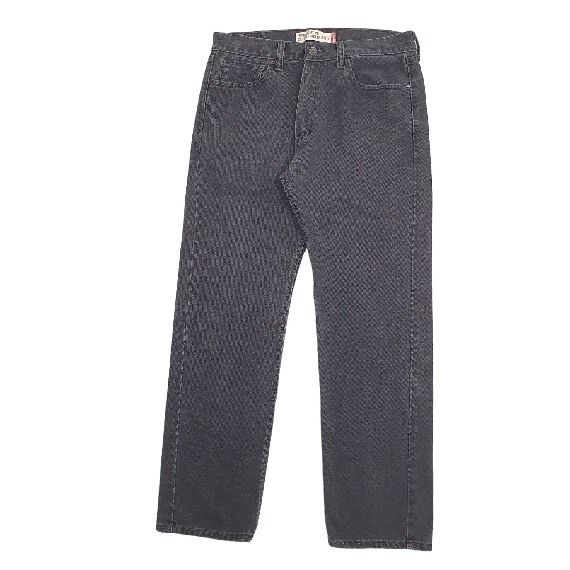 Mens Black Levis  505 JeansW33 L32