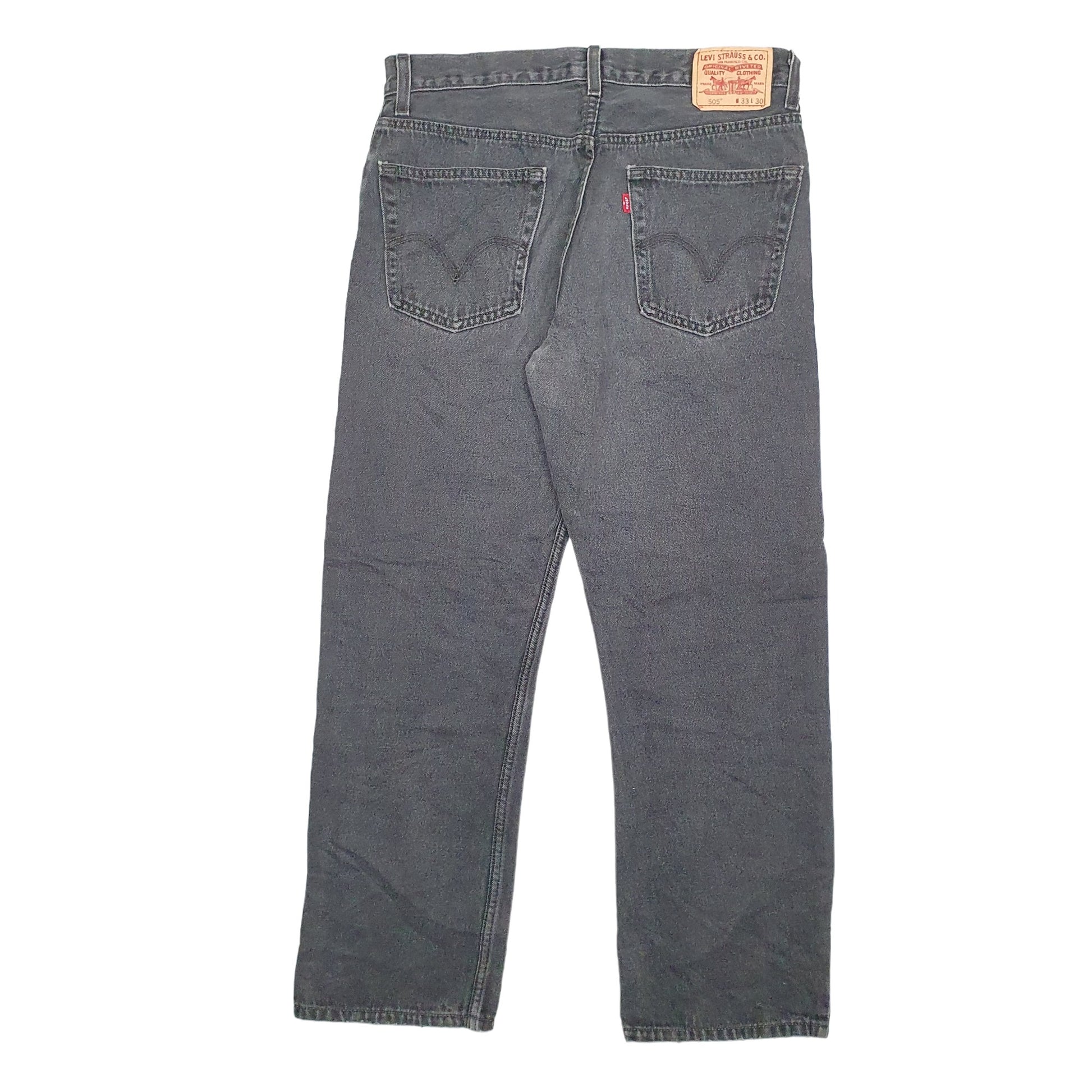 Mens Black Levis  505 JeansW33 L30