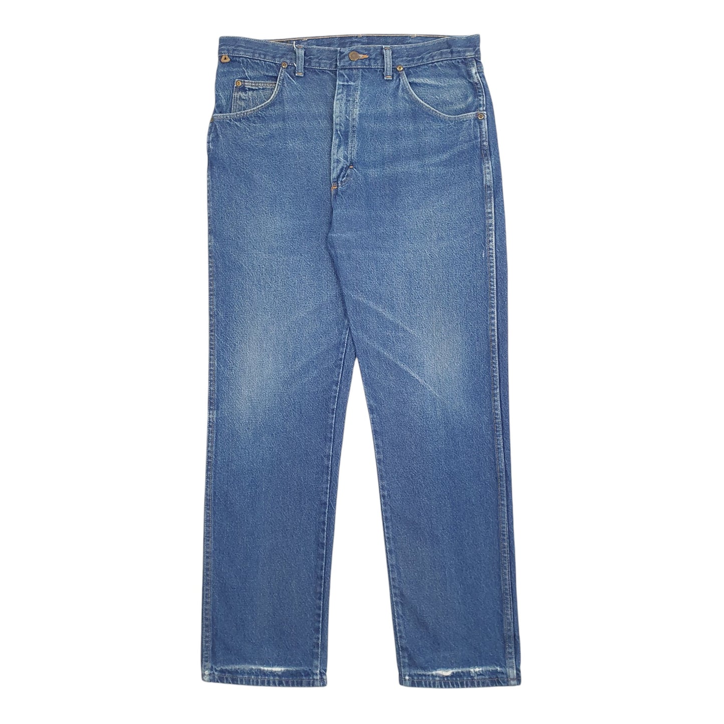 Mens Blue Wrangler Made In USA Vintage 90's Casual JeansW36 L31