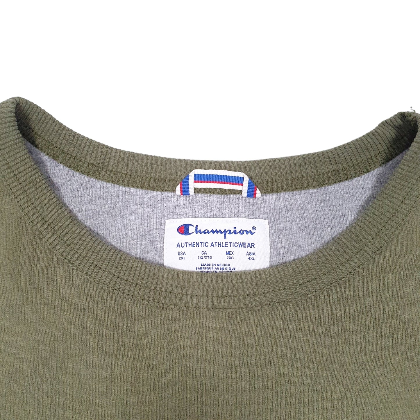 Mens Khaki Champion  Crewneck Jumper