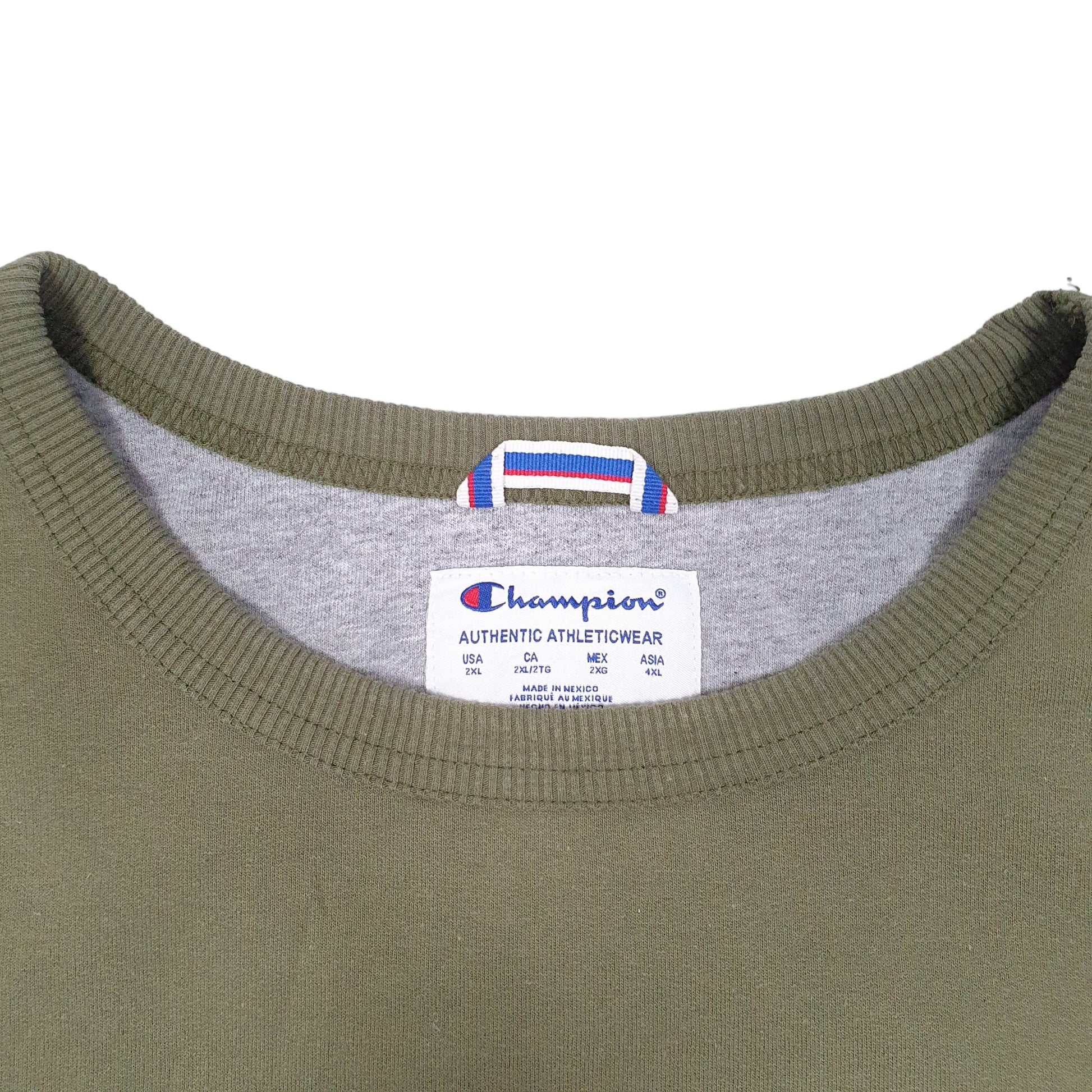 Mens Khaki Champion  Crewneck Jumper
