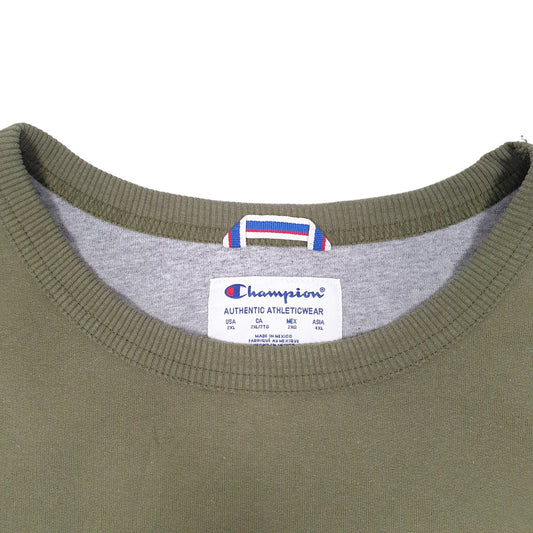 Mens Khaki Champion  Crewneck Jumper