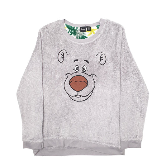Womens Grey Disney Baloo The Bear Jungle Book Crewneck Jumper